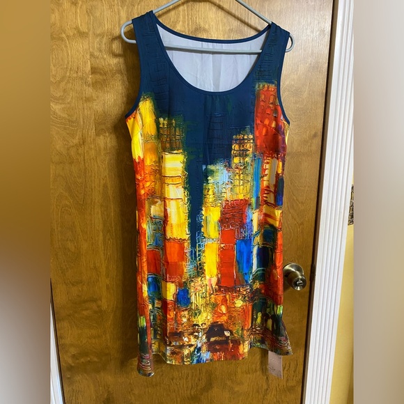 Tops - Colorful Abstract Print top